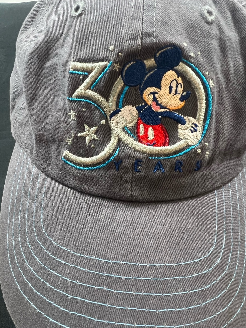Disney Mickey Mouse 30 Years Gray Baseball Cap